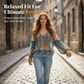 ⏳ Laatste nieuws – 50% korting loopt af! Elegante blouse met ruches, in bohemienstijl en met kasjmierpatroon