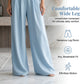 Jumpsuit met V-hals, hoge taille en wijde pijpen voor dames