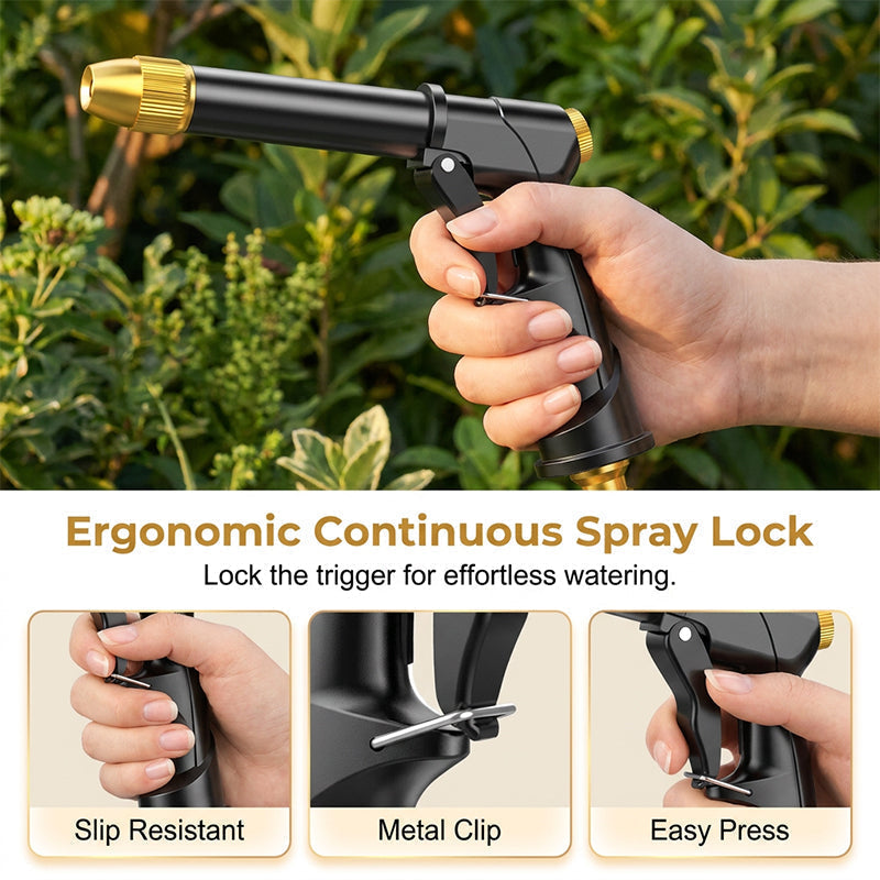 🏆Hogedruk waterpistool💦Ergonomische grip • Booster mondstuk • Slang inbegrepen - Krachtige autowas🚗 Tuin sproeien🌻Moeiteloos te gebruiken!👍