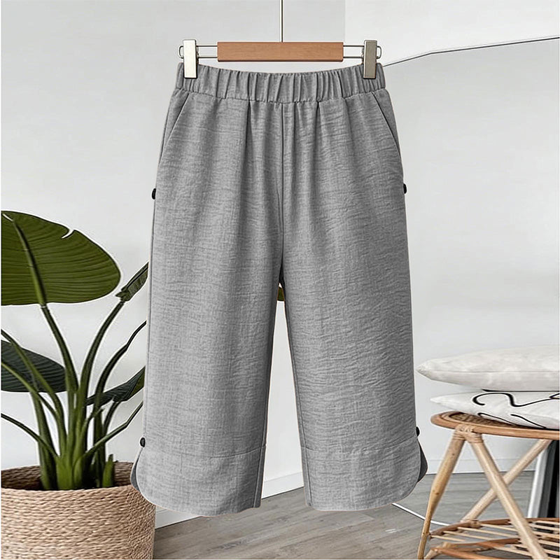 Ademende, casual capribroek voor dames voor de zomer