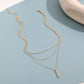 Elegante meerlaagse ketting met een sierlijke hanger🎁