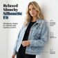 🎉50% korting voor een beperkte tijd🛒Luchtig damesjack van denim met bloemenprint en patchwork van kant
