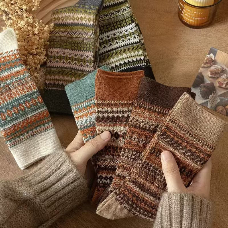 🌹Laatste dag ❤️ Koop 1, krijg 2 gratis🌹Etnische retro-stijl sokken