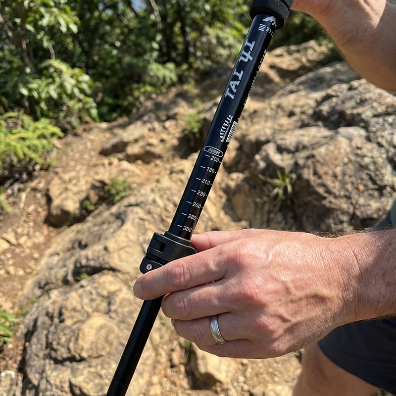 💥50 Korting! 💥🏔️🦯Telescopische Trekking Stok met Ergonomische Handgreep | Compact & Lichtgewicht💪