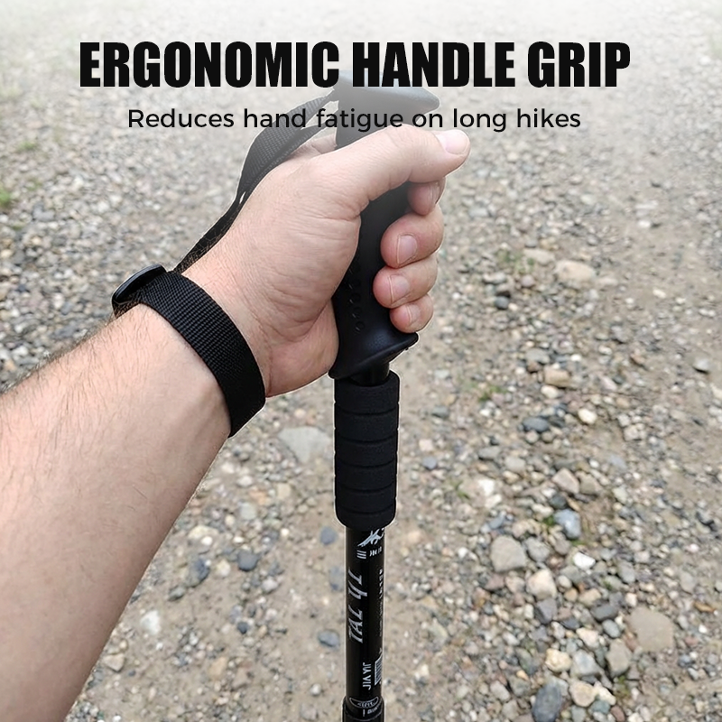 💥50 Korting! 💥🏔️🦯Telescopische Trekking Stok met Ergonomische Handgreep | Compact & Lichtgewicht💪