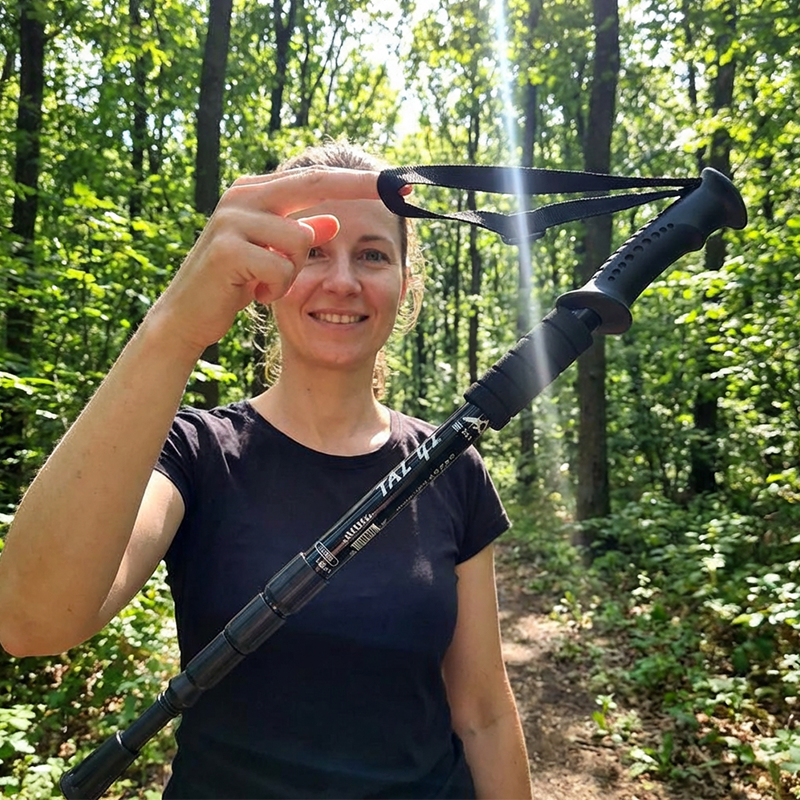 💥50 Korting! 💥🏔️🦯Telescopische Trekking Stok met Ergonomische Handgreep | Compact & Lichtgewicht💪