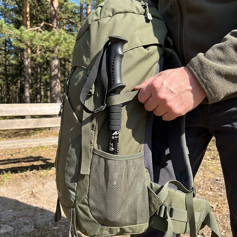 💥50 Korting! 💥🏔️🦯Telescopische Trekking Stok met Ergonomische Handgreep | Compact & Lichtgewicht💪