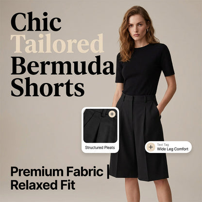 ☀️ Dames Losse Bermuda Shorts – Stijlvol & Comfortabel | Nu in de Zomeruitverkoop! 🌿