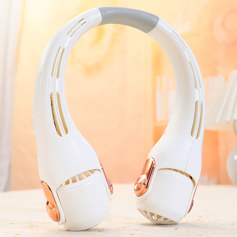 🌀 TIJDELIJKE AANBIEDING: 50% KORTING! 💥 360° draaibare nekventilator – ultrastil, 3 snelheden, handsfree, lange batterijduur ✨
