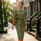 👗🌸 Elegante retro jurk met stippen – tijdloos, vrouwelijk en veelzijdig – perfect voor dagelijks gebruik, op kantoor en speciale gelegenheden.