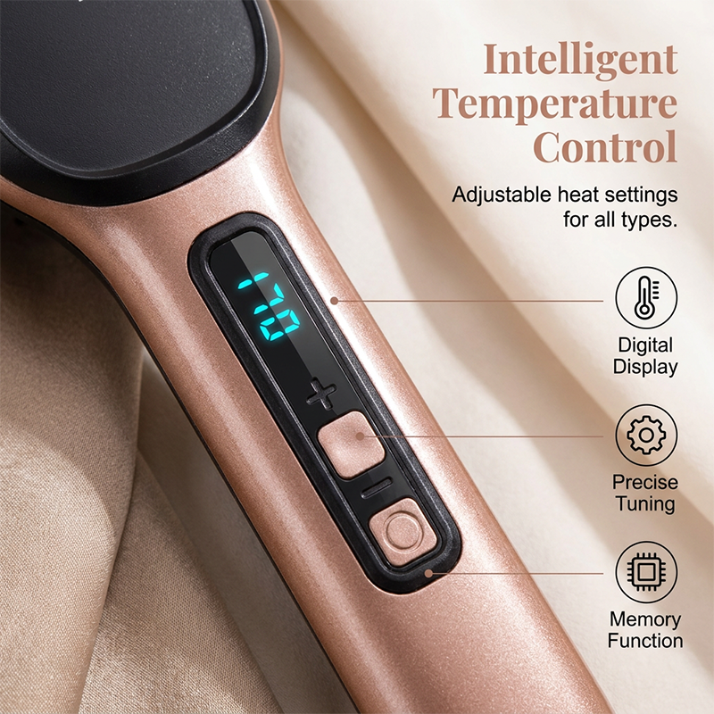 ⏰TIJDELIJKE AANBIEDING✨ LCD temperatuurregel stylingkam brandwerend veilig voor alle haartypes