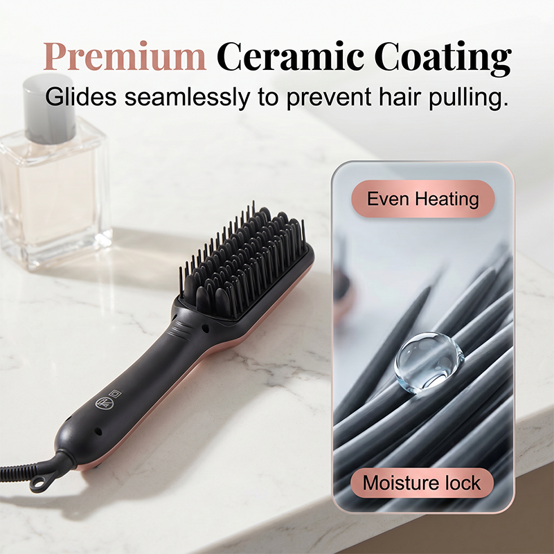 ⏰TIJDELIJKE AANBIEDING✨ LCD temperatuurregel stylingkam brandwerend veilig voor alle haartypes