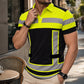 📢📢50% KORTING !! ⏰Reflecterend heren-shirt met korte mouwen en hoge zichtbaarheid