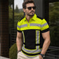 📢📢50% KORTING !! ⏰Reflecterend heren-shirt met korte mouwen en hoge zichtbaarheid