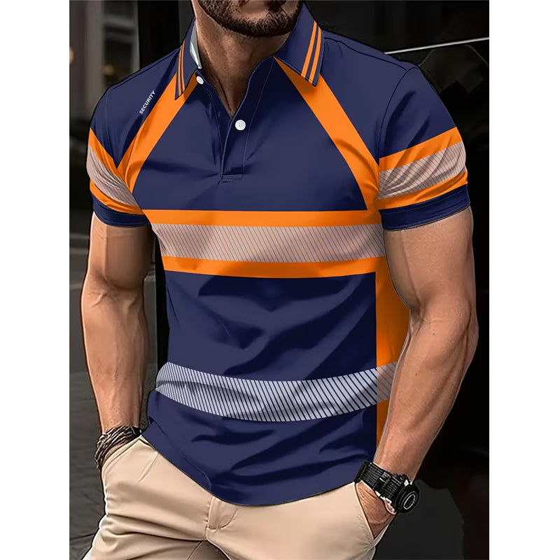 📢📢50% KORTING !! ⏰Reflecterend heren-shirt met korte mouwen en hoge zichtbaarheid