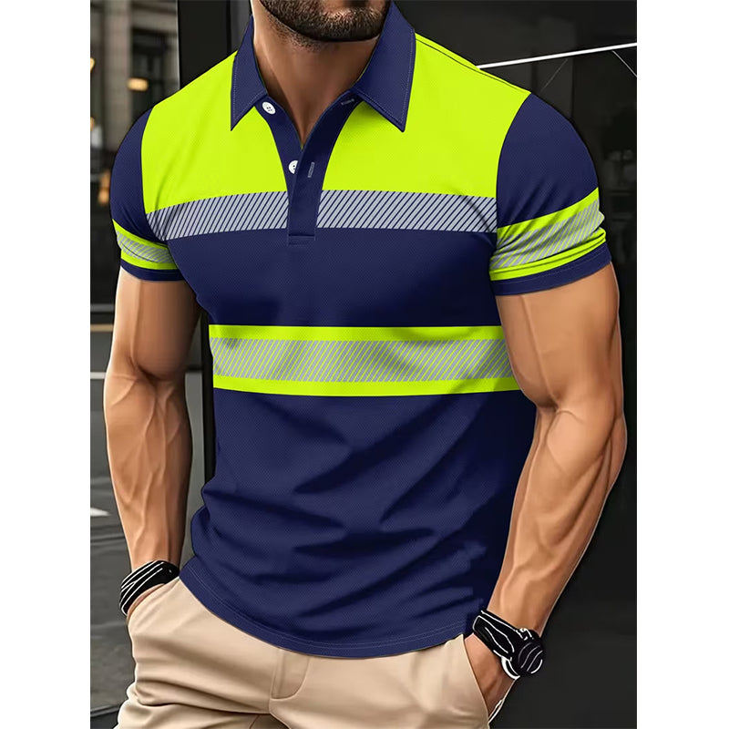 📢📢50% KORTING !! ⏰Reflecterend heren-shirt met korte mouwen en hoge zichtbaarheid