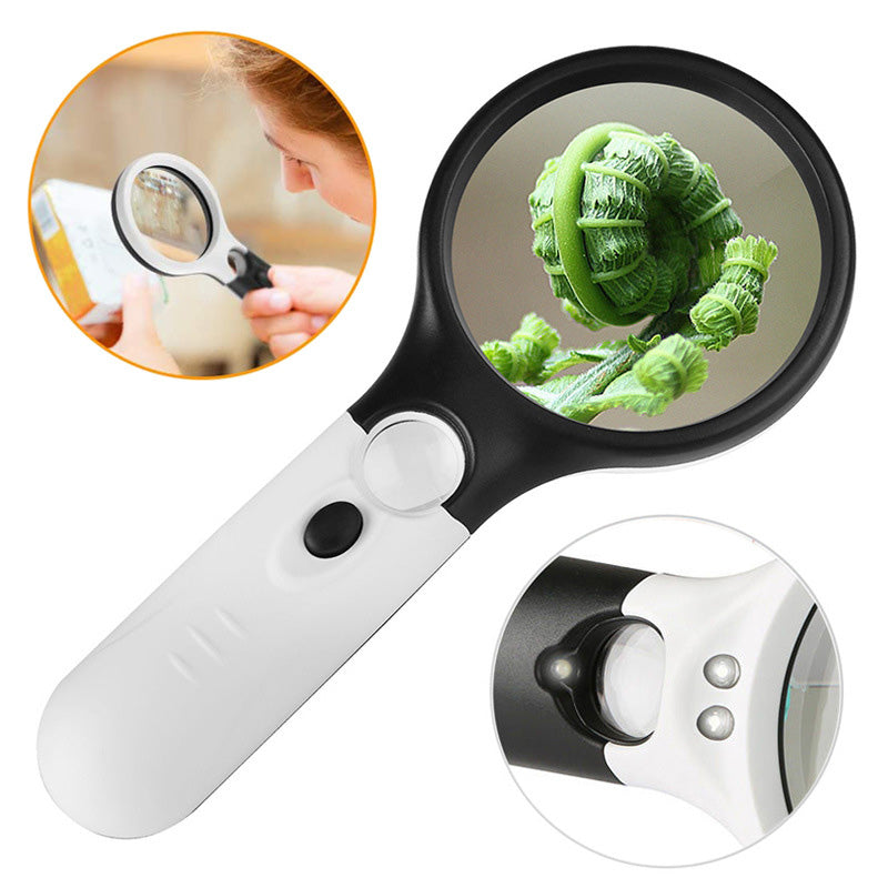 Vergrootglas met dubbele lens – 3X & 45X