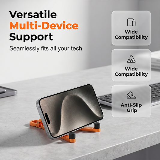 Mini Aluminum Phone Stand Keychain Foldable Desktop Holder
