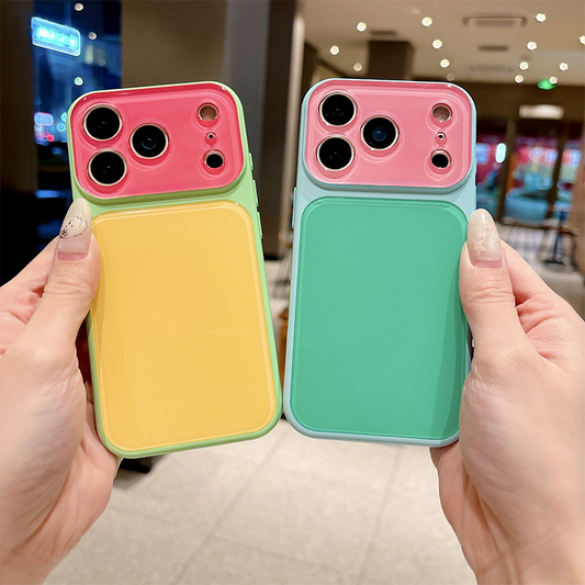 Levendige contrasterende kleuren Dopamine acryl telefoonhoesje
