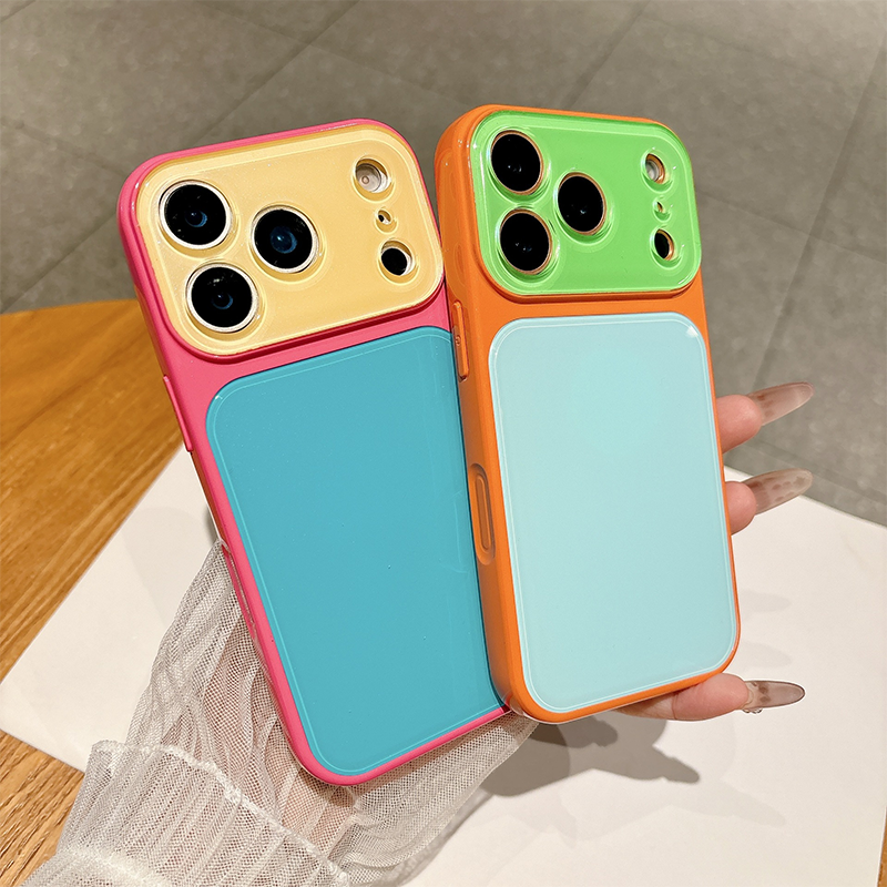 Levendige contrasterende kleuren Dopamine acryl telefoonhoesje
