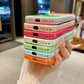Levendige contrasterende kleuren Dopamine acryl telefoonhoesje