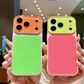 Levendige contrasterende kleuren Dopamine acryl telefoonhoesje