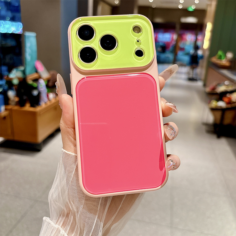 Levendige contrasterende kleuren Dopamine acryl telefoonhoesje