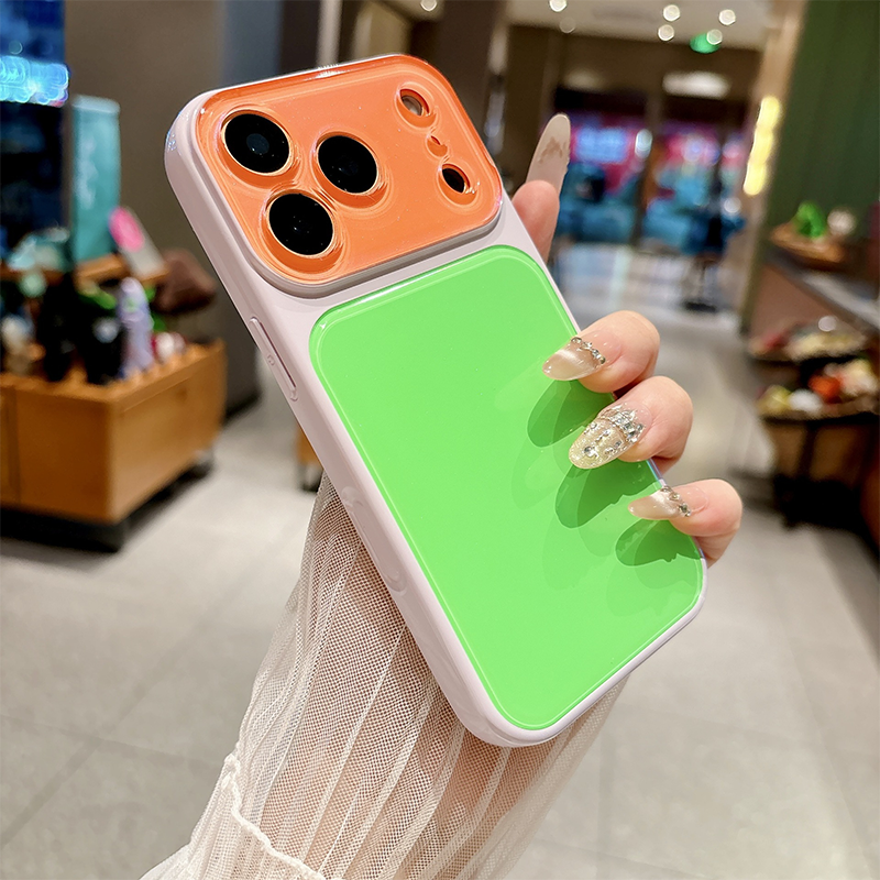 Levendige contrasterende kleuren Dopamine acryl telefoonhoesje