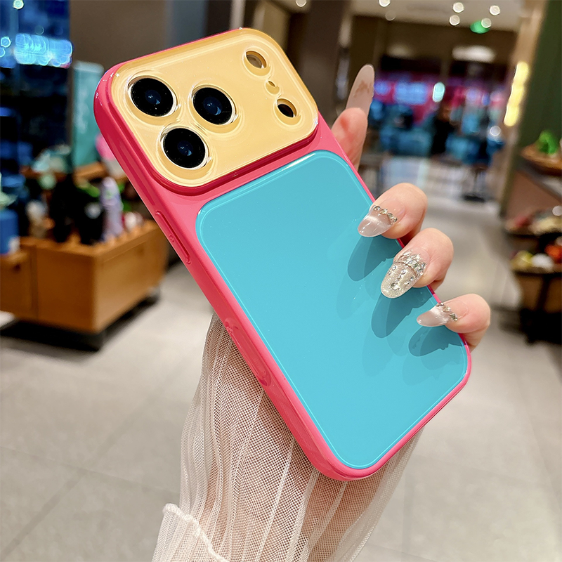 Levendige contrasterende kleuren Dopamine acryl telefoonhoesje