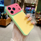 Levendige contrasterende kleuren Dopamine acryl telefoonhoesje