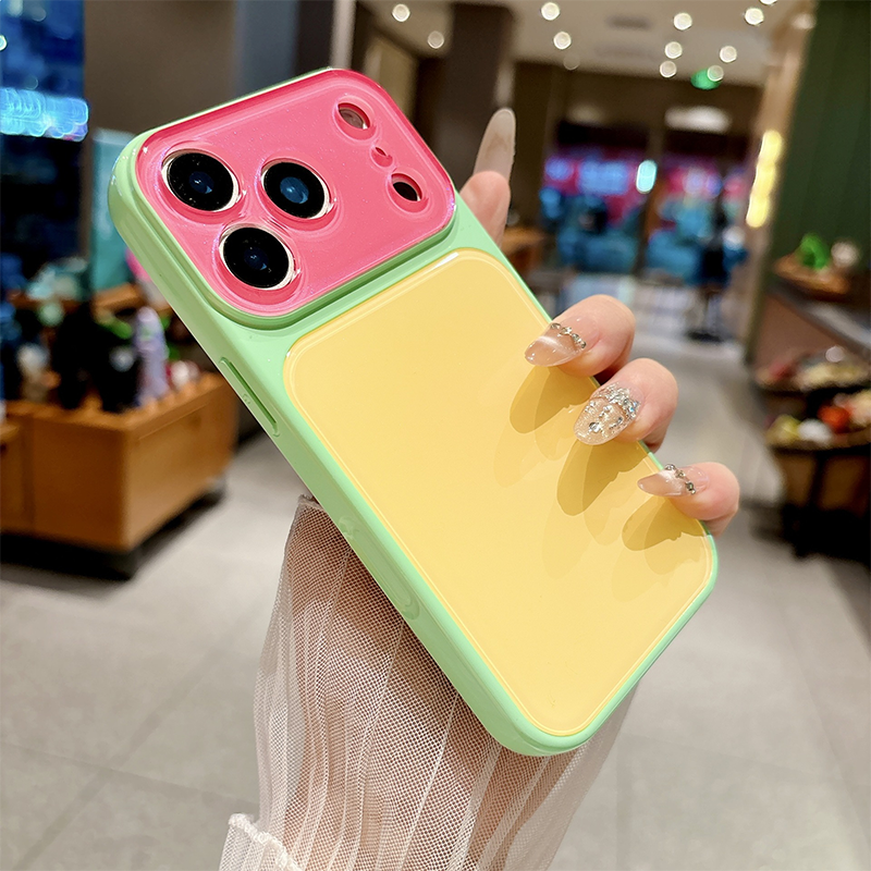 Levendige contrasterende kleuren Dopamine acryl telefoonhoesje
