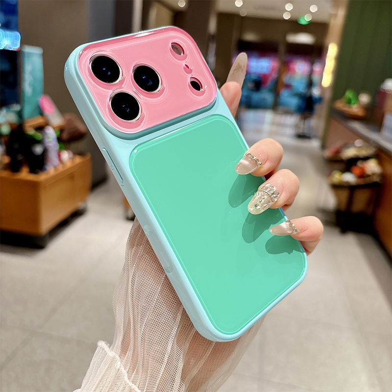 Levendige contrasterende kleuren Dopamine acryl telefoonhoesje