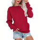 Casual oversized trui met ronde hals voor dames