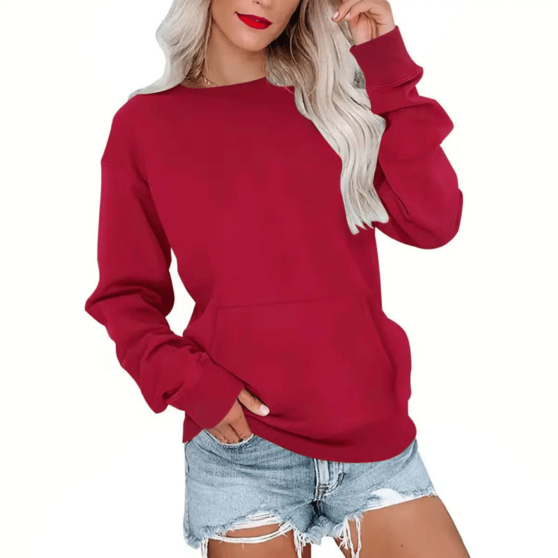 Casual oversized trui met ronde hals voor dames