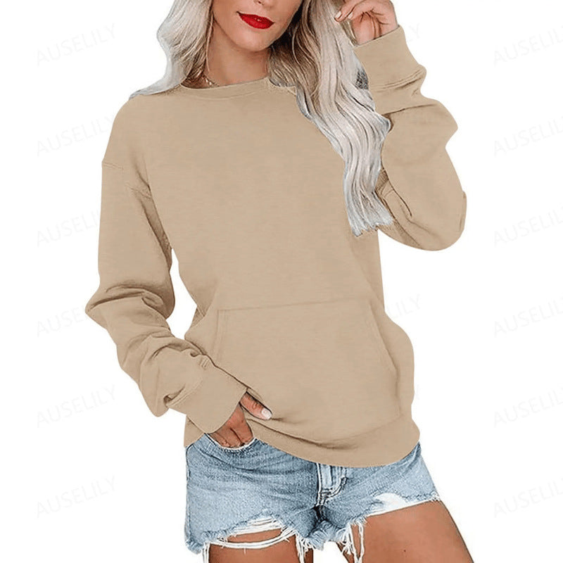 Casual oversized trui met ronde hals voor dames