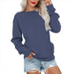 Casual oversized trui met ronde hals voor dames