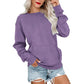 Casual oversized trui met ronde hals voor dames