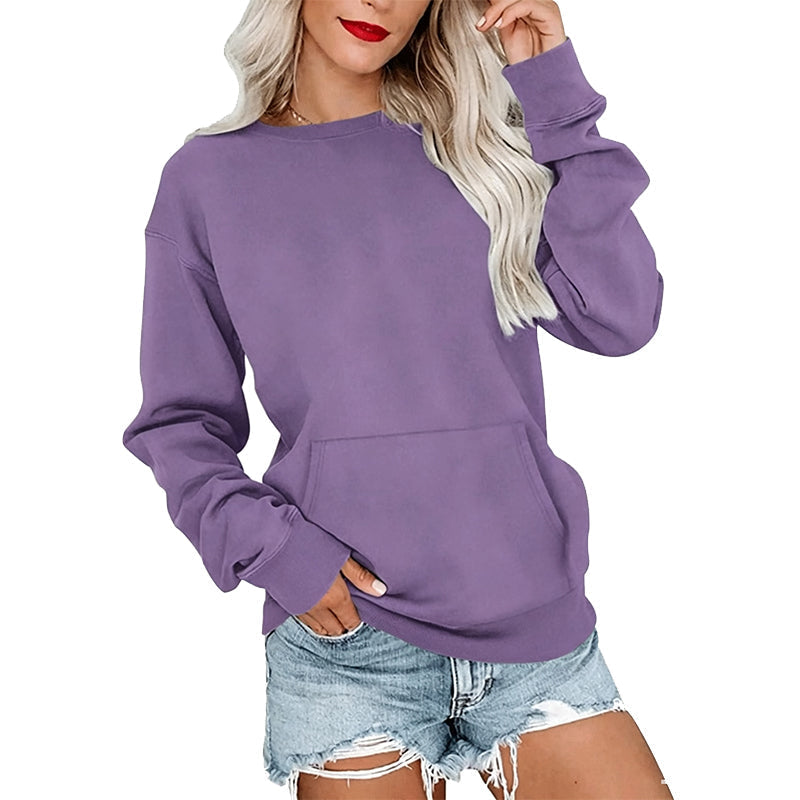 Casual oversized trui met ronde hals voor dames