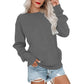 Casual oversized trui met ronde hals voor dames