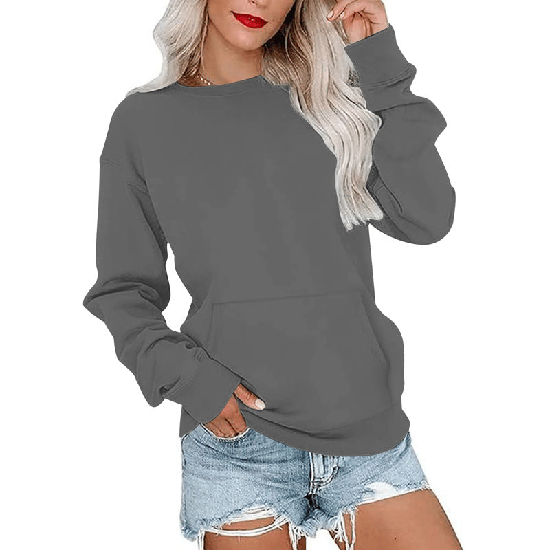 Casual oversized trui met ronde hals voor dames