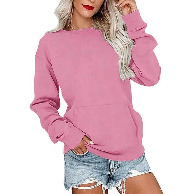 Casual oversized trui met ronde hals voor dames
