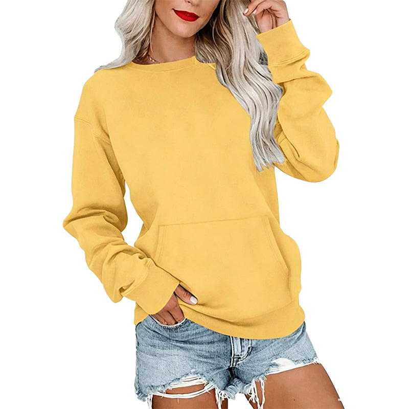 Casual oversized trui met ronde hals voor dames