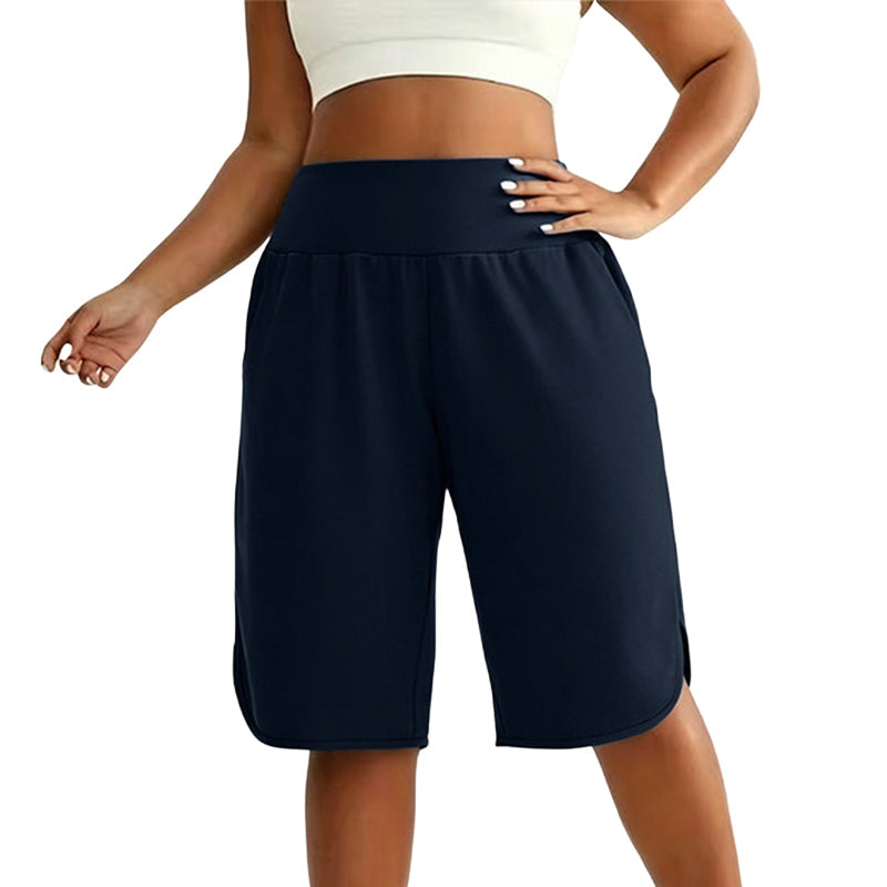 Dames Casual Wijde Pijp Kniehoogte Shorts