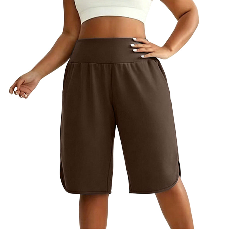 Dames Casual Wijde Pijp Kniehoogte Shorts