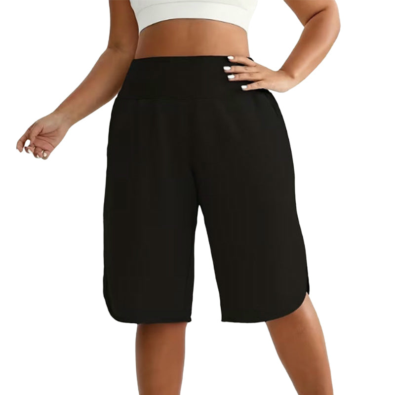 Dames Casual Wijde Pijp Kniehoogte Shorts