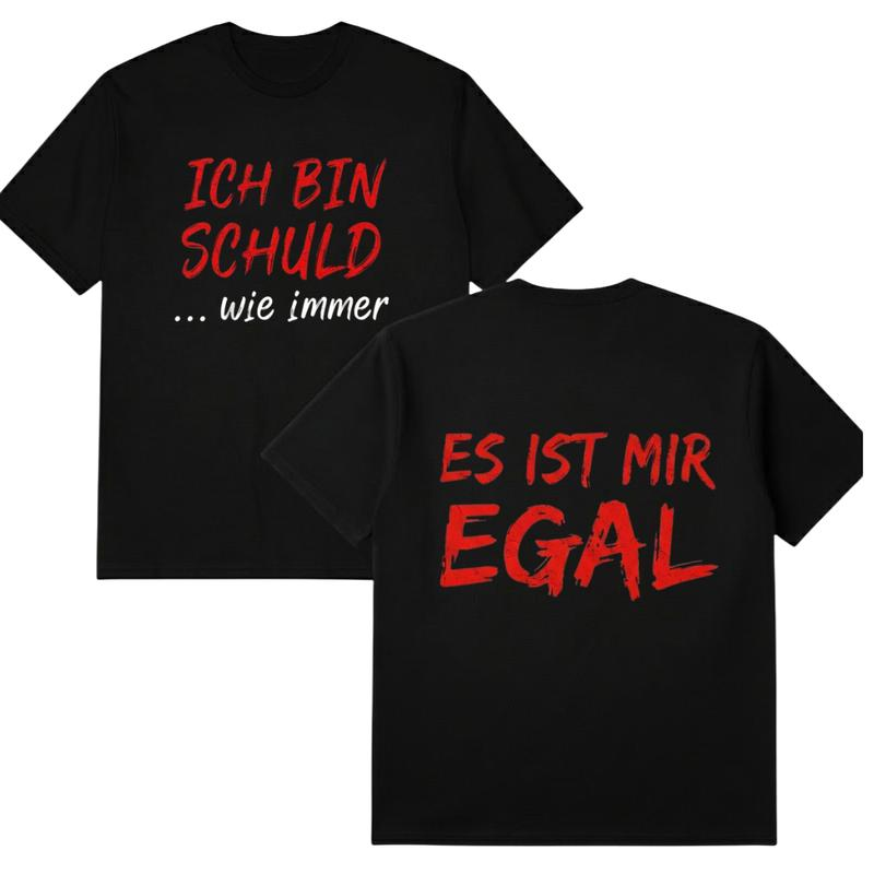 😂 Grappig Duits Slogan Heren T-Shirt | Zwart Casual Korte Mouw ✨
