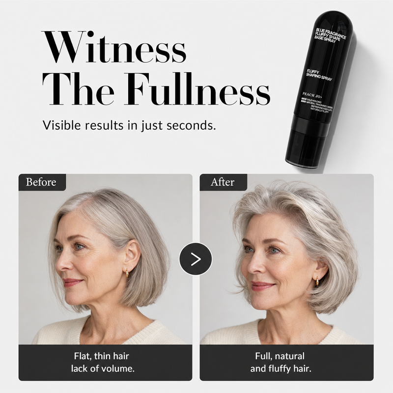 👩Volumegevende Stylingspray met Perzikgeur voor Luchtig Vol Haar, Langhoudend Haarspray