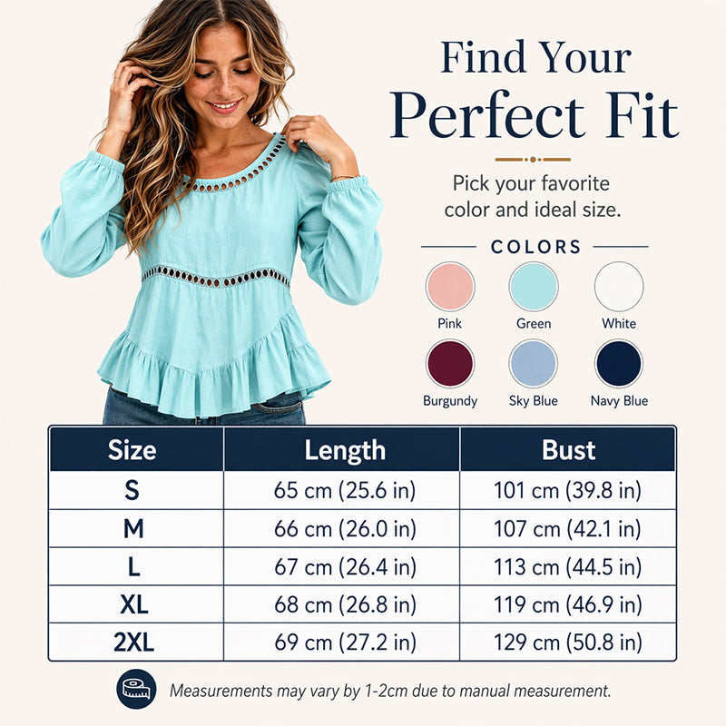 👗Casual damesblouse met pofmouwen