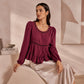 👗Casual damesblouse met pofmouwen