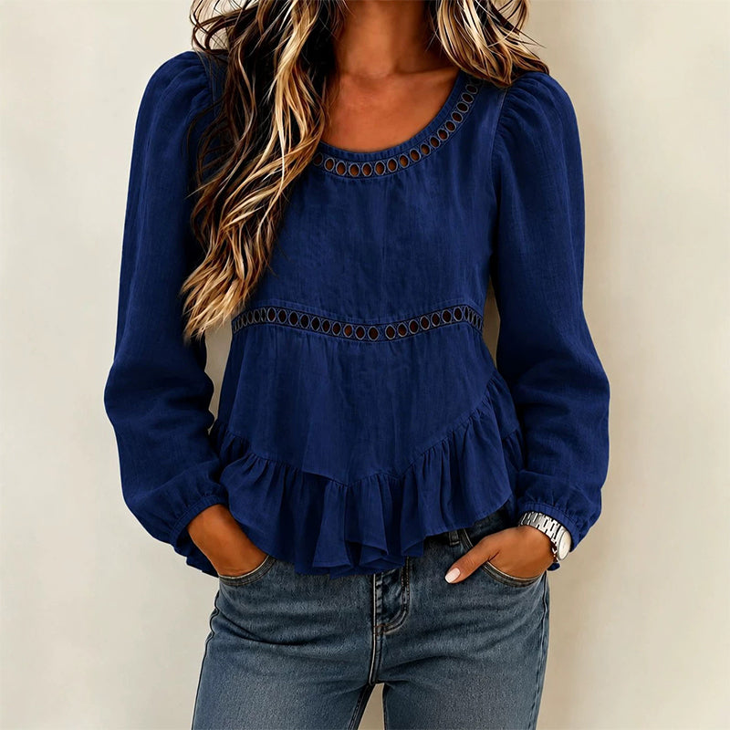 👗Casual damesblouse met pofmouwen
